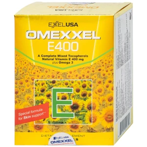 Thực phẩm bảo vệ sức khỏe Omexxel E400 hỗ trợ chống oxy hóa, tốt cho da (3 vỉ x 10 viên)