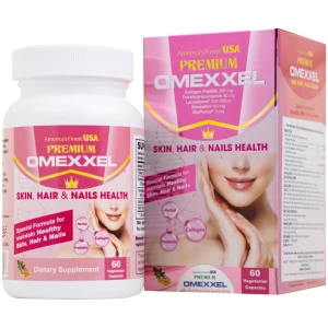 Thực phẩm bảo vệ sức khỏe Premium Omexxel Skin, Hair & Nails Health bổ sung collagen, giúp làm đẹp da