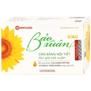 Viên uống Bảo Xuân Gold Nam Dược bổ sung phytoestrogen, cân bằng nội tiết tố nữ
