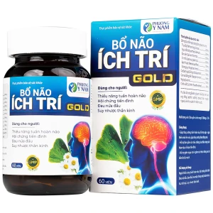 Viên uống Bổ Não Ích Trí Gold tăng cường tuần hoàn não (60 viên)
