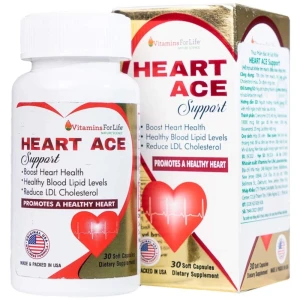 Viên uống Heart Ace Support Vitamins For Life hỗ trợ sức khỏe tim mạch, điều hòa nhịp tim