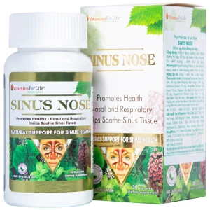 Viên uống hỗ trợ cải thiện viêm xoang, viêm mũi dị ứng Sinus Nose Vitamins For Life (30 viên)