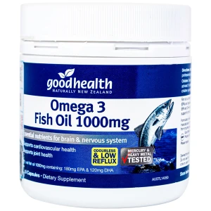 Viên uống Omega 3 Fish Oil 1000mg Good Health giúp phát triển não bộ, tốt cho mắt và tim mạch