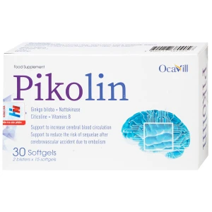 Viên uống Pikolin Ocavill hỗ trợ tăng tuần hoàn máu não, giảm hình thành cục máu đông