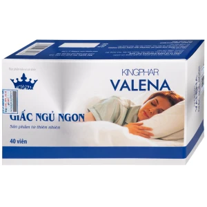 Viên uống Valena Kingphar giúp an thần, hỗ trợ dễ ngủ (4 vỉ x 10 viên)