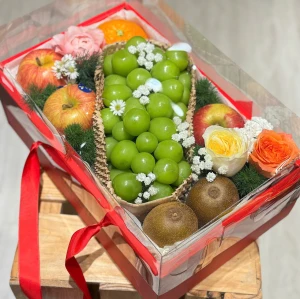 Giở Quà Trái Cây Cam Vàng Nhập Khẩu & Hoa Tươi Tặng Cô Ấy