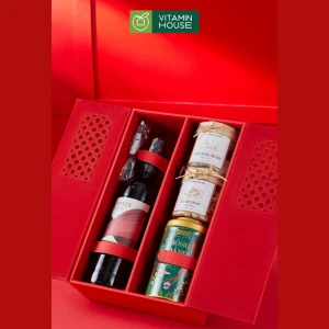 Hộp Quà Tết, Hộp Quà Rượu Tết 3 - Bánh Kẹo Sang Trọng Gửi Đến Người Thân