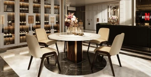 BÀN ĂN GOLD TRÒNKenli Signature