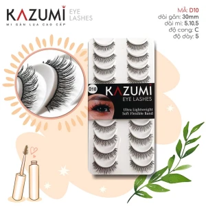 LÔNG MI KAZUMI D10 KHAY 10 ĐÔI