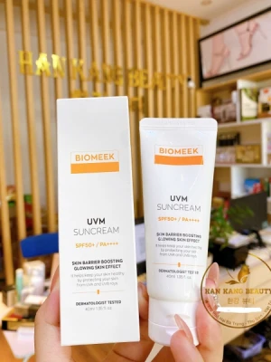 Kem Chống Nắng Huyết Tế Bào Biomeek UVM Suncream SPF50 PA Dành Cho Da Nhạy Cảm 40ml