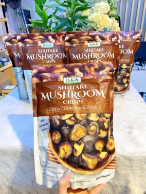 Nấm hương sấy giòn nội địa Úc DJ&A Shiitake Mushroom Crisps 225g