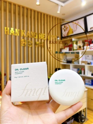 Phấn nén kiềm dầu Oil Clear Skin Cover Compact The Face Shop SPF30 PA 201: Tone sáng