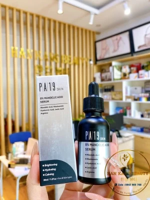 Serum giảm mụn, mờ nám tái tạo làm sáng da, PA19 Skin 8% Mandelic serum 30ml