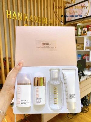 Set Kem Chống Nắng Làm Mát, Không Trôi Trong Nước Su:m37 Sun-Away Cooling Watery Sun Block AD 100ml