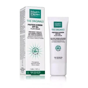 MartiDerm The Originals Proteos Screen SPF50 Fluid Cream - Kem Chống Nắng Phổ Rộng Toàn Diện Ngừa Lão Hóa, Nám Da