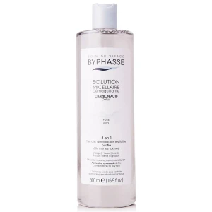 Nước Tẩy Trang Than Hoạt Tính Byphasse Cho Da Dầu 500ml