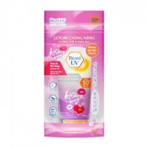 Anti-Pollution Body Care Serum Intensive Aura Kissing Berry SPF 50 PA Biore 150ml