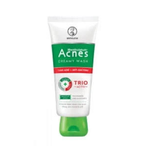Sữa rửa mặt Acnes Medicated Creamy Wash, Tube 100g