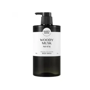 (VAT) - B01 Sữa tắm happy bath 910ml mùi WOODY MUSK ( Màu đen )
