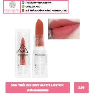 3CE - Soft Matte Lipstick Murmuring (Ko tđ)
