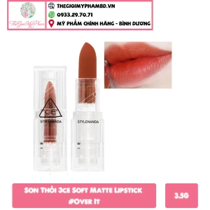 3CE - Soft Matte Lipstick Over It (Ko tđ)