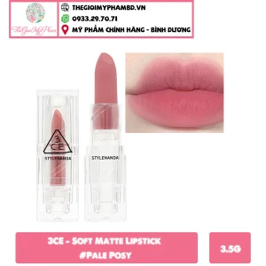 3CE - Soft Matte Lipstick Pale Posy (Ko tđ)
