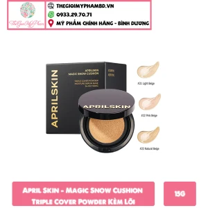 April Skin - Magic Snow Cushion Triple Cover Powder 21 (Kèm Lõi)
