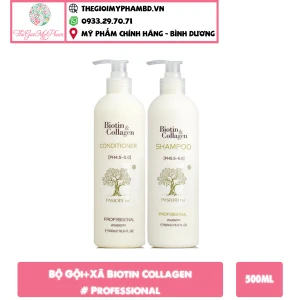 Bộ Gội Xã Biotin & Collagen 500ml/chai Professional