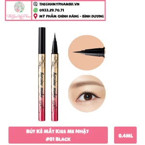 Bút Kẻ Mắt Kiss Me Nhật 01 Black