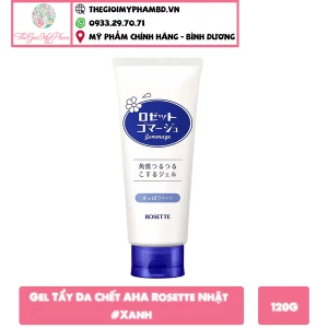 Gel Tẩy Da Chết AHA Rosette Nhật 120g Xanh