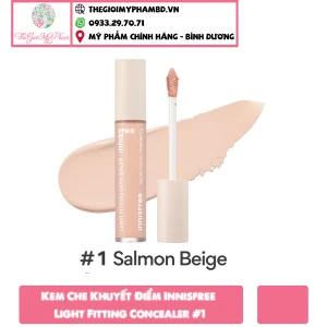 Kem Che Khuyết Điểm Innisfree Light Fitting Concealer 1