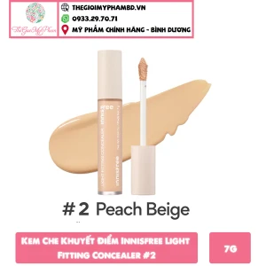 Kem Che Khuyết Điểm Innisfree Light Fitting Concealer 2
