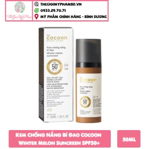 Kem Chống Nắng Bí Đao Cocoon Winter Melon Suncreen SPF50 PA 50ml