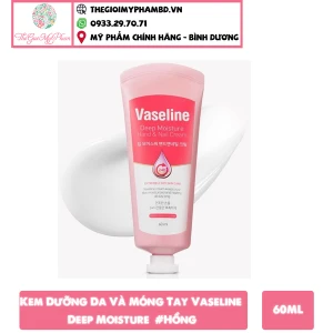 Kem Dưỡng Da Và Móng Tay Vaseline Deep Moisture 60ml Hồng