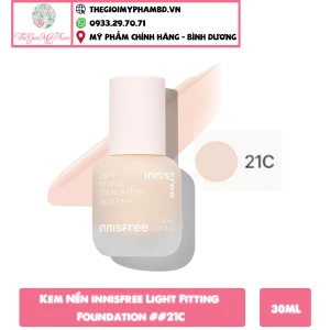 Kem Nền innisfree Light Fitting Foundation 30ml 21C