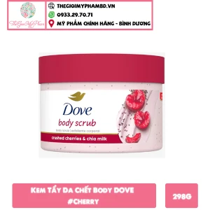 Kem Tẩy Da Chết Body DOVE 298g Cherry
