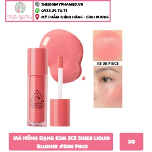 Má Hồng Dạng Kem 3CE Sheer Liquid Blusher Side Piece
