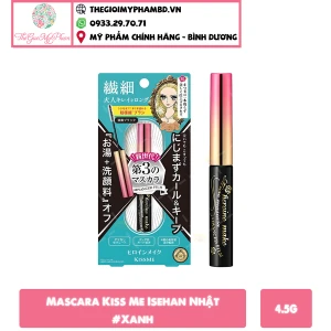 Mascara Kissme Màng Flim Làm Tơi & Dài Mi Màu Đen (Vỉ Xanh)