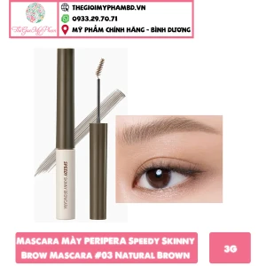 Mascara Mày PERIPERA Speedy Skinny Brow Mascara 03 Natural Brown