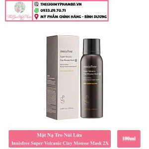 Mẫu Mới Mặt Nạ Tro Núi Lửa Innisfree Super Volcanic Clay Mousse Mask 2X 100ml