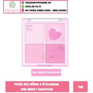 Phấn Má Hồng 4 Ô Dasique 06 Berry Smoothie