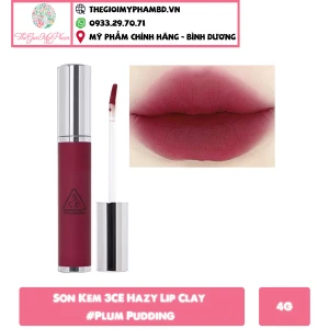 Son Kem 3CE Hazy Lip Clay Plum Pudding