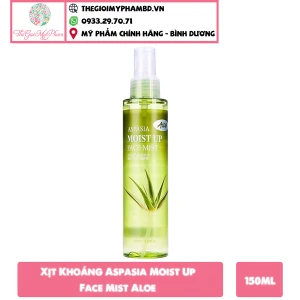 Xịt Khoáng Aspasia Moist Up Face Mist Aloe 150ml