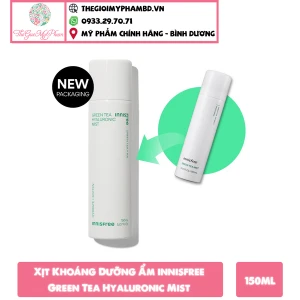 Xịt Khoáng Dưỡng Ẩm innisfree Green Tea Hyaluronic Mist 150ml