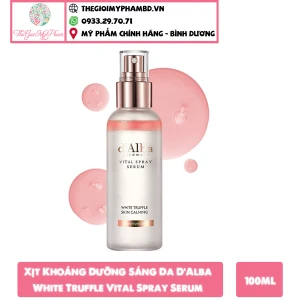 Xịt Khoáng Dưỡng Sáng Da, Chống Lão Hóa D'Alba White Truffle Vital Spray Serum 100ml (Hồng)