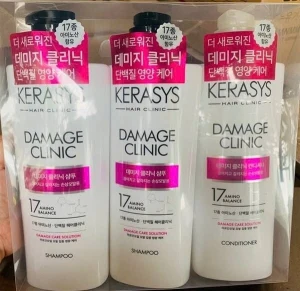 Bộ Dầu Gội Xả Kerasys Damage Clinic Hồng 600ml* 2 gội 1 xả