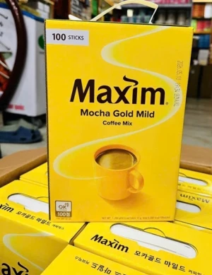 Cà Phê Hoà Tan Maxim Gold Mild (hộp 12g* 100 gói)