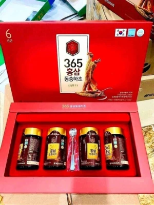 Cao Hồng Sâm Đông Trùng Hạ Thảo 365 Hàn Quốc (4 lọ x 240g)