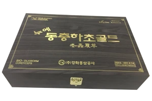 Đông Trùng Hạ Thảo Hộp Gỗ Đen Dạng Nước SAMSUNG 60 gói Hàn Quốc