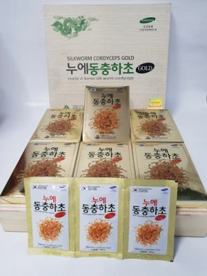 Đông Trùng Hạ Thảo Hộp gỗ trắng Kangwa Hàn Quốc 